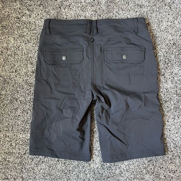 Prana Mid Rise Relaxed 11” Shorts NEW Size 8 Gray Stretchy - Picture 5 of 8